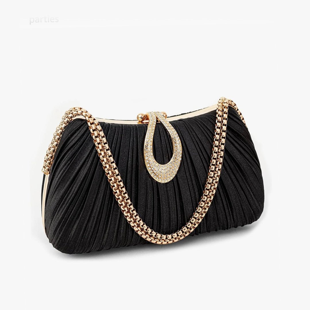 Luxurious Pleated Evening Clutch