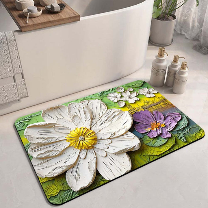Floral Design Area Mat