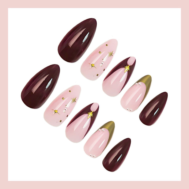 Nail art set with glamorous design elements and elegant accents Stornfield