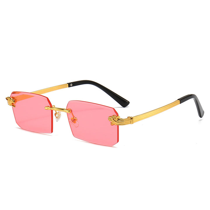 Ladies Fashion Sunglasses with Faceted Frame and Luxurious Accents Stornfield