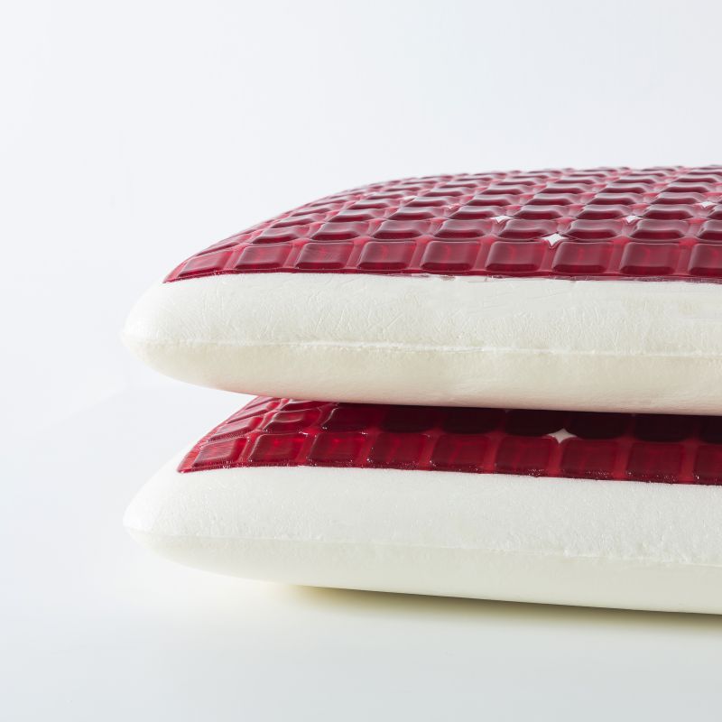 Cooling Gel Memory Foam Pillow with Textured Gel Grid