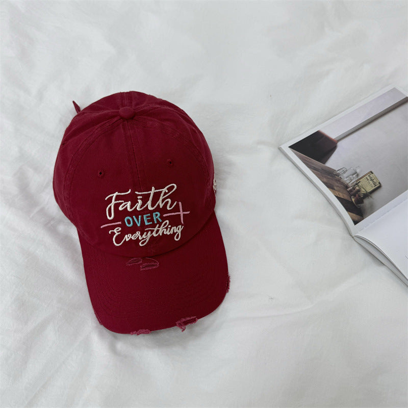 Women's Distressed Embroidered Baseball Cap Stornfield