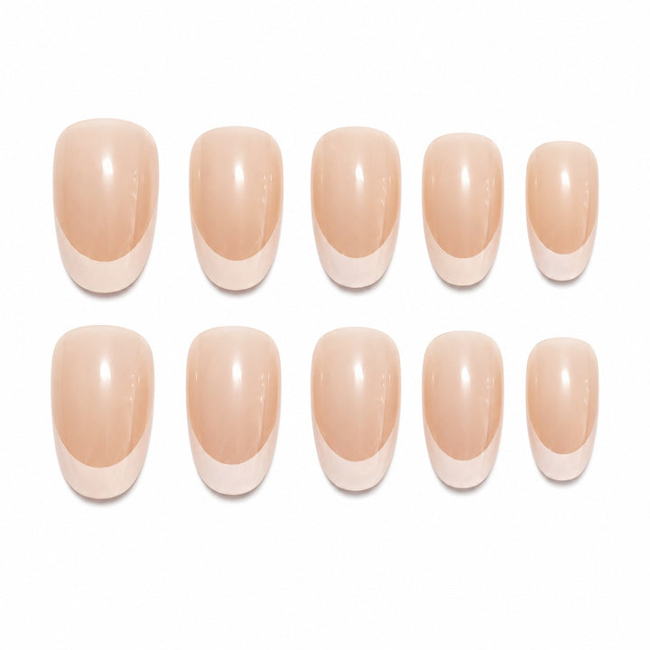 Elegant French Tip Acrylic Nail Enhancements