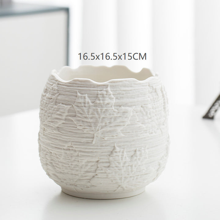 Textured Ceramic Flower Pot Stornfeild