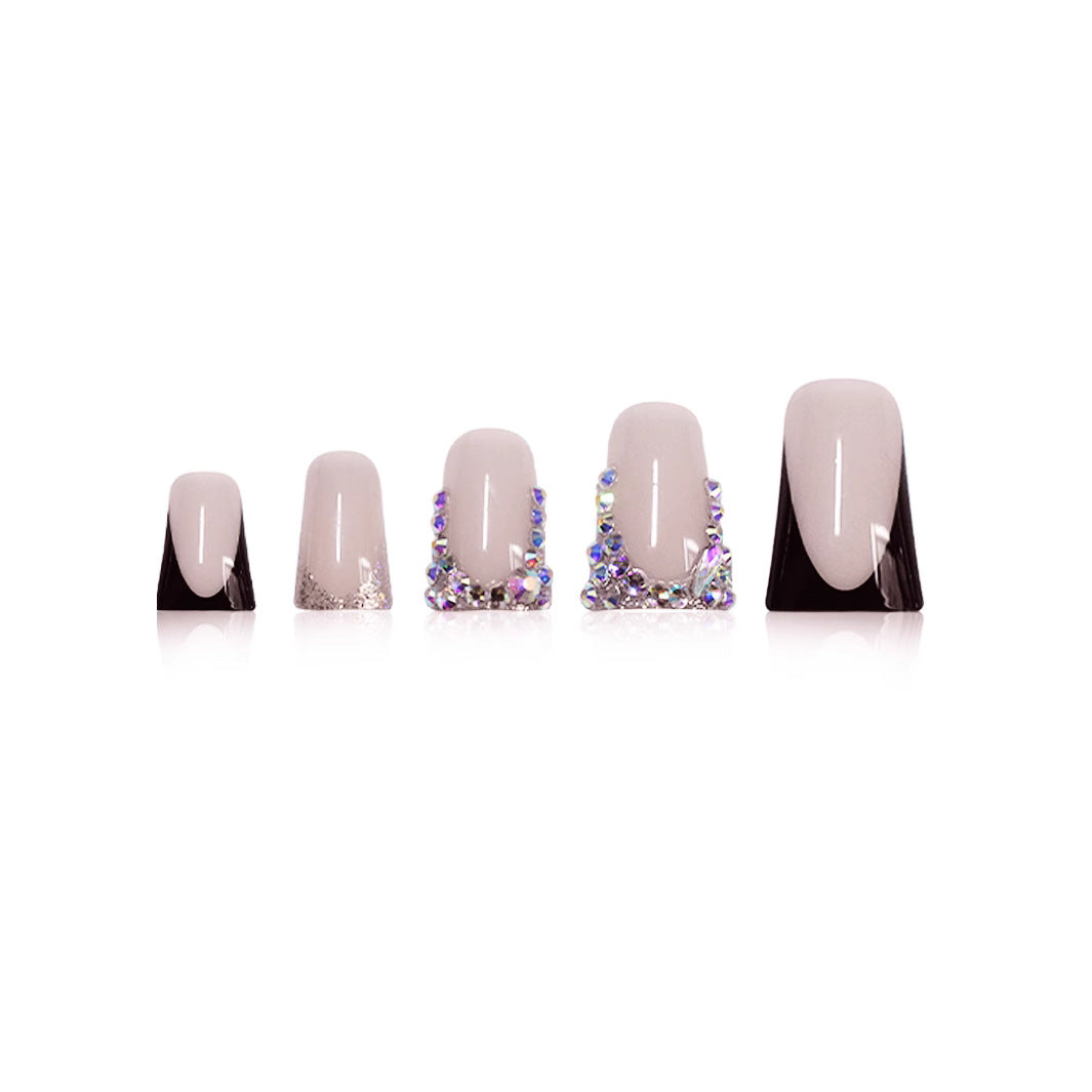 Elegant Rhinestone-Embellished Nail Extensions Stornfield