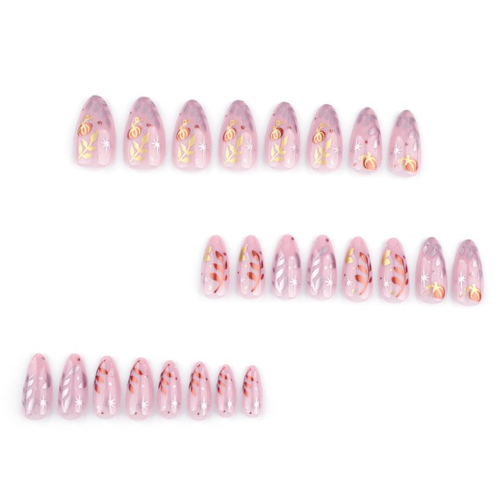 Artistic acrylic nails with elegant floral design Stornfield