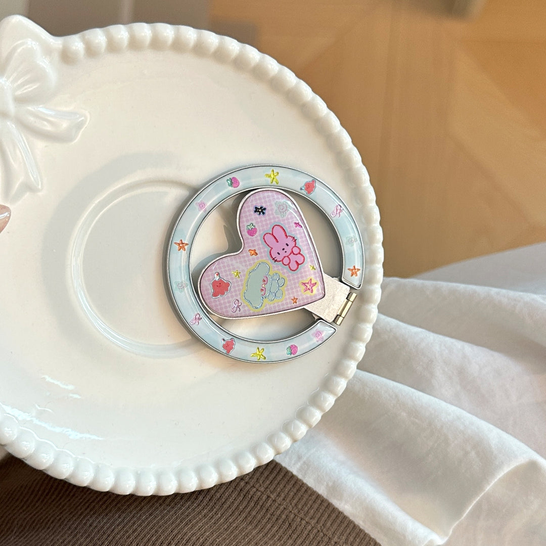 Heart-shaped Smartphone Finger Holder with Kawaii Design Stornfield