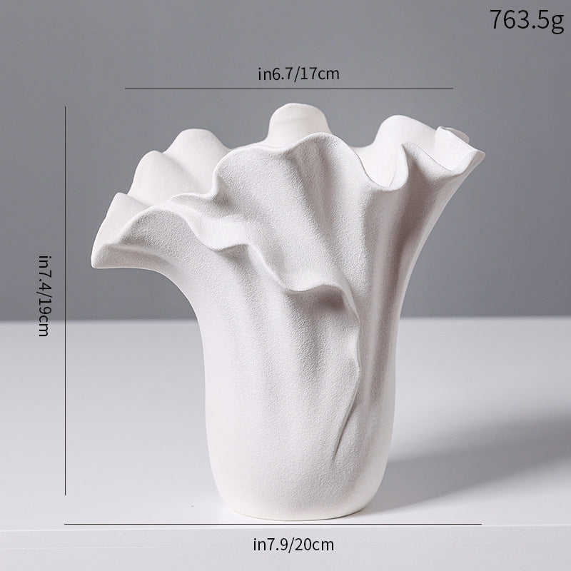 Decorative Sculptural Black Ceramic Vase Stornfeild
