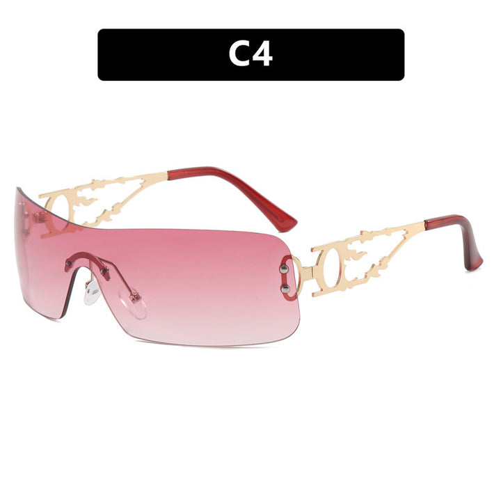 Women's futuristic Shield sunglasses with unique Stornfield frame