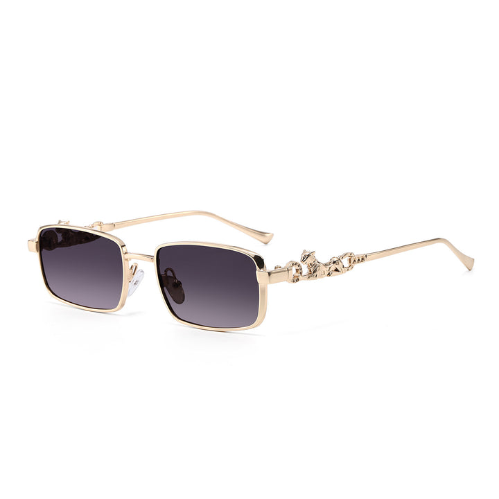 Fashion-Forward Oversized Square Sunglasses with Decorative Metallic Accents Stornfield