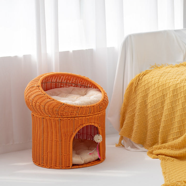 Cozy cat basket with play ball Stornfield