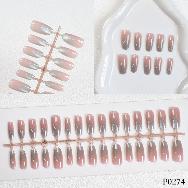 Ombre Glitter Press-On Nails Stornfield