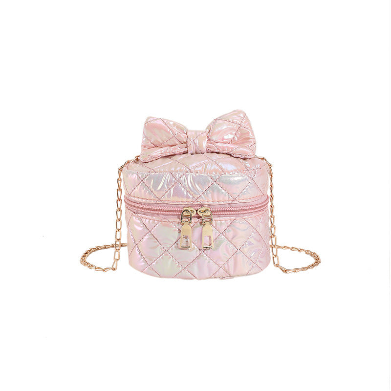 Quilted Bow Detail Mini Handbag