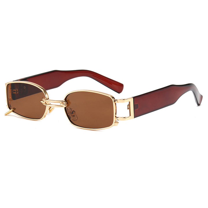 Women fashion rectangular sunglasses with exclusive metal frame Stornfield