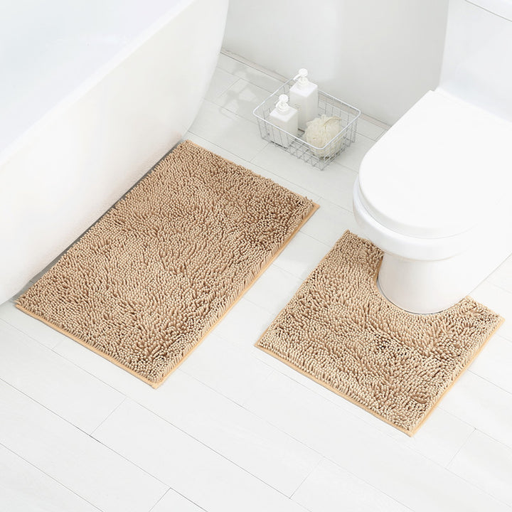 Soft Chenille Bath Mat Set Stornfield