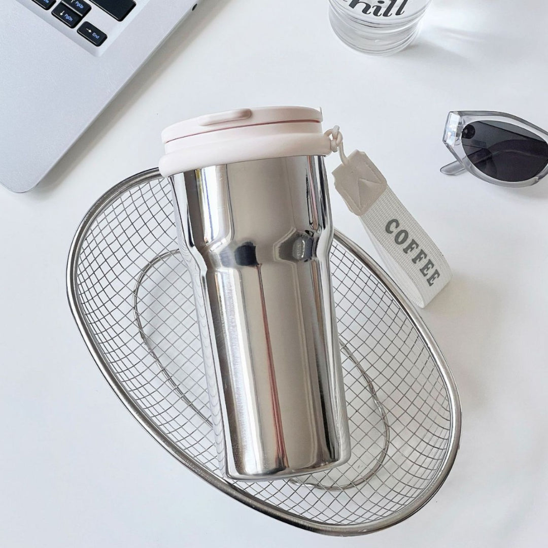 Ladies thermos mug with stylish flower design Stornfield