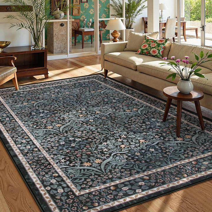 Floral Pattern Area Rug Stornfield