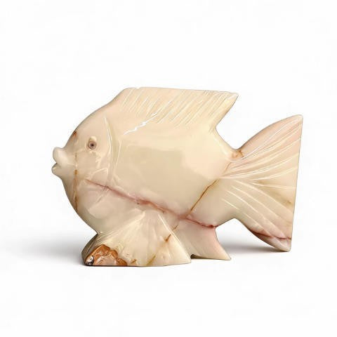 Decorative Stone Fish Sculpture