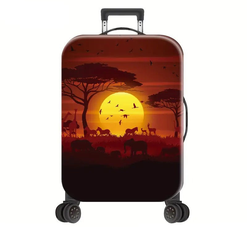 Unisex Hard Shell Suitcase with Creative Geometric Pattern Stornfield
