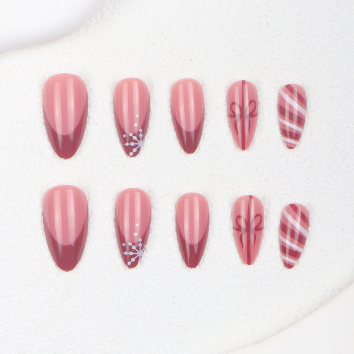 Festive Themed Stiletto Nail Art Extensions Stornfield