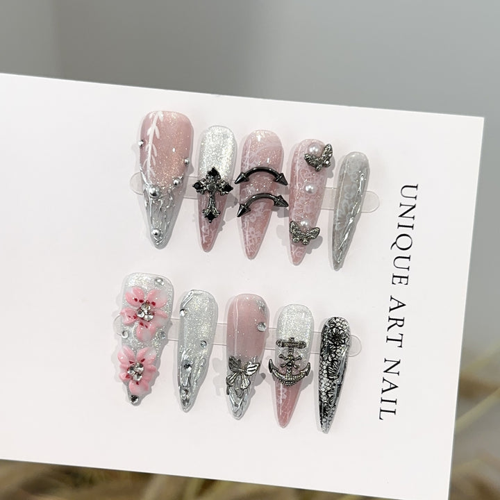 Decorative Press-On Nail Set