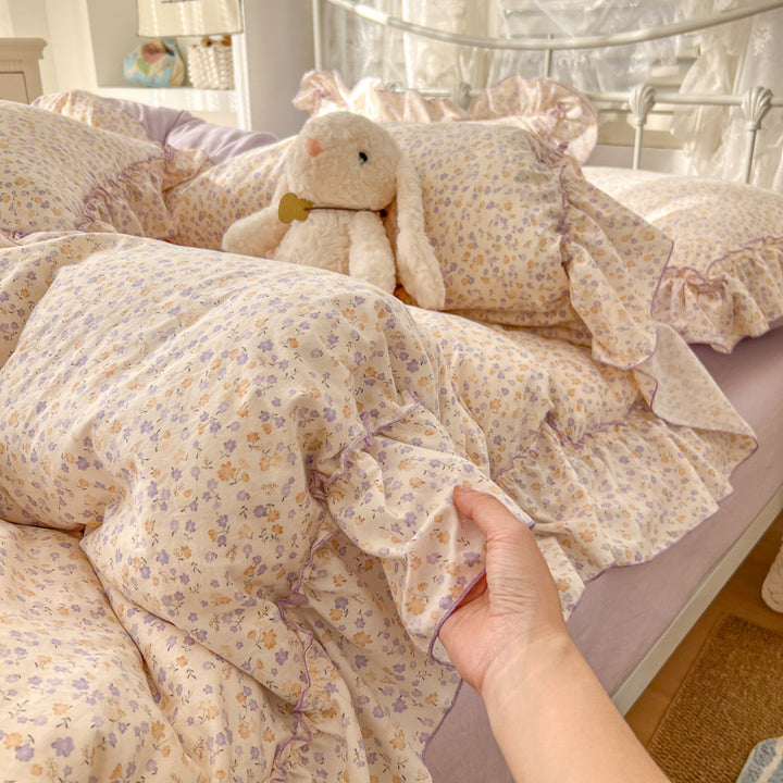 Comforting Floral Print Comforter Set