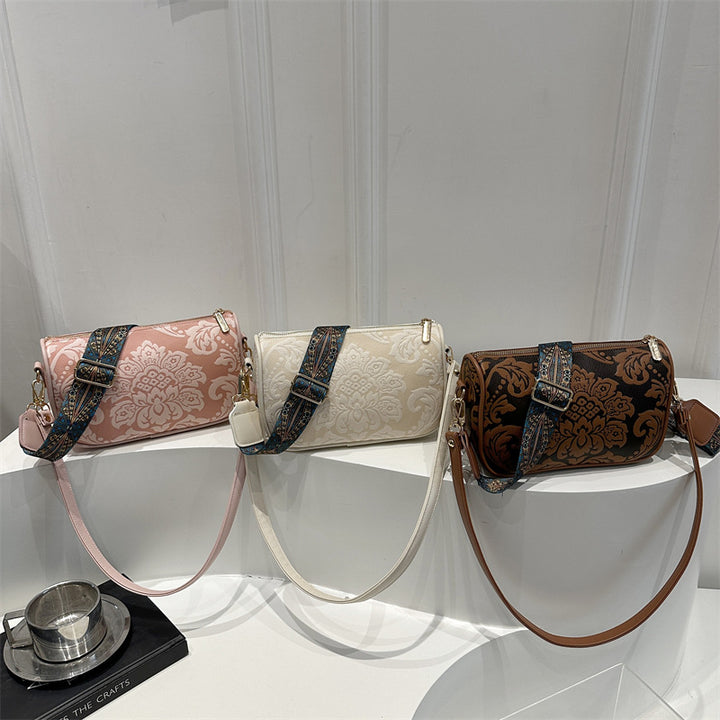 Vintage Floral Pattern Crossbody Handbag