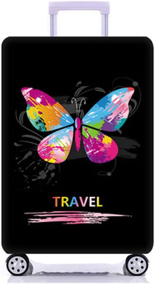 Unisex non-elastic suitcase protective cover with world travel design for hard-shell trolley and spinner wheels Stornfield