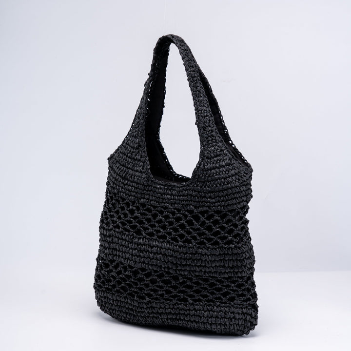 Handwoven beach bag with open mesh structure Stornfield