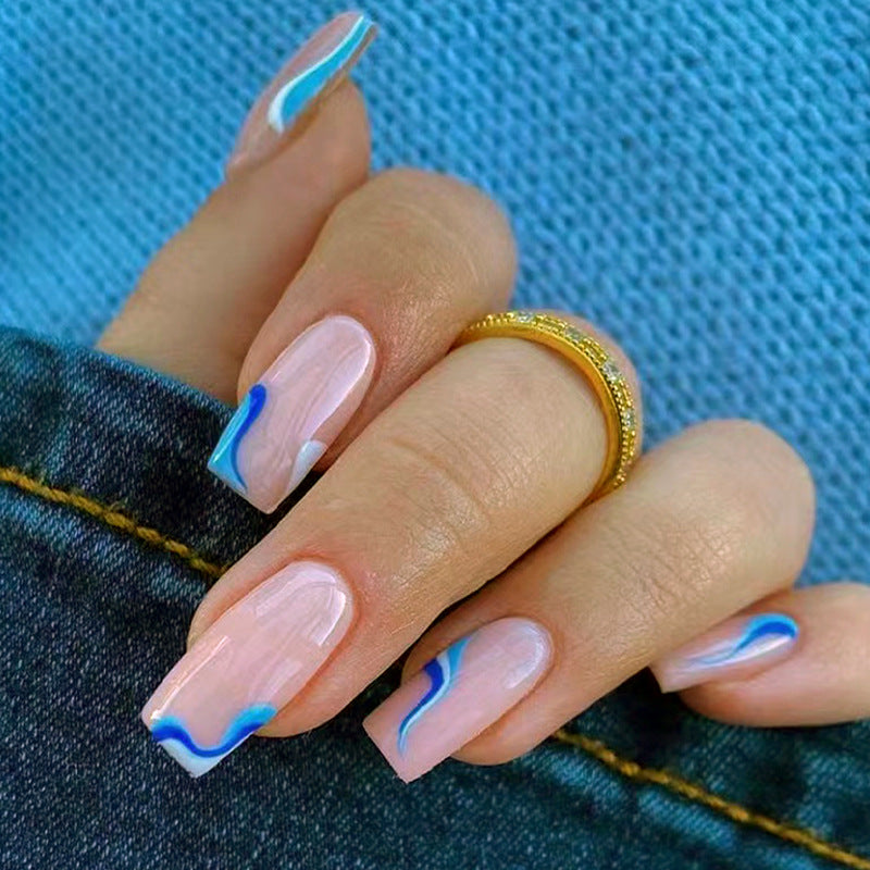 Artificial nail set with unique patterns Stornfield
