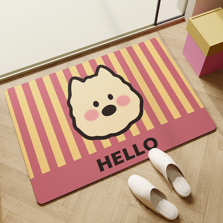 Cute Animal-Themed Indoor Floor Mat