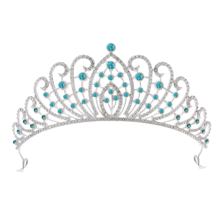 Ladies Elegant Rhinestone Tiara with Floral Details Stornfield