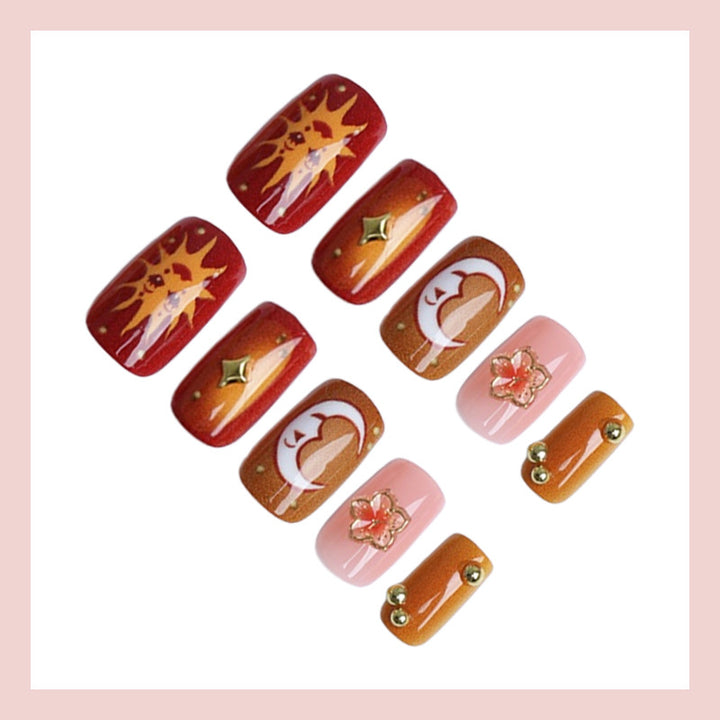 Nail art set with creative summer designs Stornfield