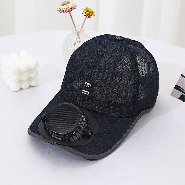 Solar-powered Fan Cap with integrated fan and breathable mesh Stornfield