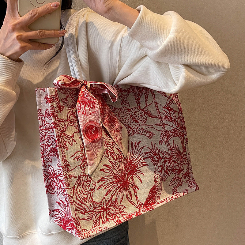 Artistic Patterned Tote Bag