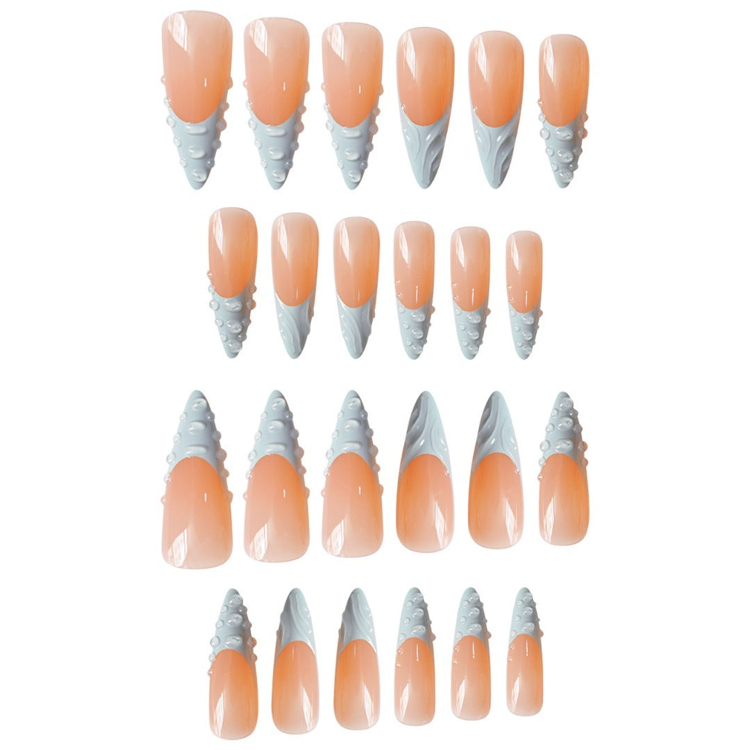 Artistic Textured Press-On Nail Art Stornfield