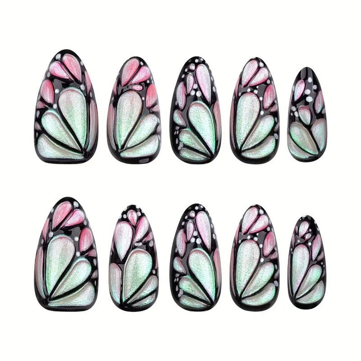 Artistic Butterfly-Inspired Nail Art Extensions Stornfield