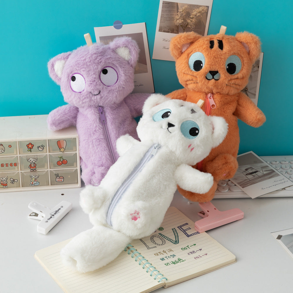 Cute Plush Cat-Themed Pencil Case Stornfield