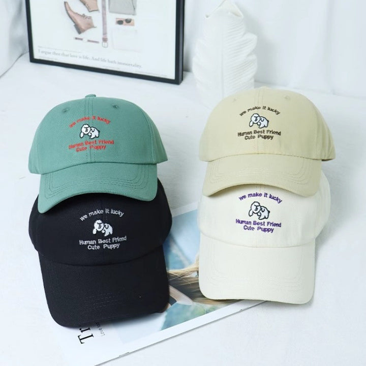 Women's Embroidered Puppy-Themed Baseball Cap Stornfield