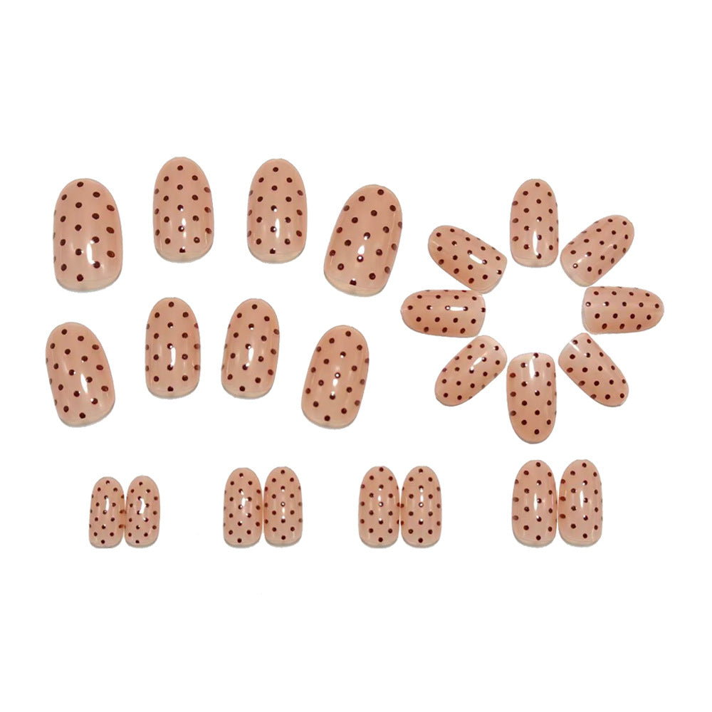 Nail Art Set with Stylish Polka Dot Design Stornfield