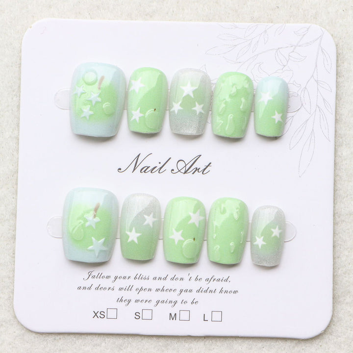 Starry Themed Press-On Nail Set Stornfield