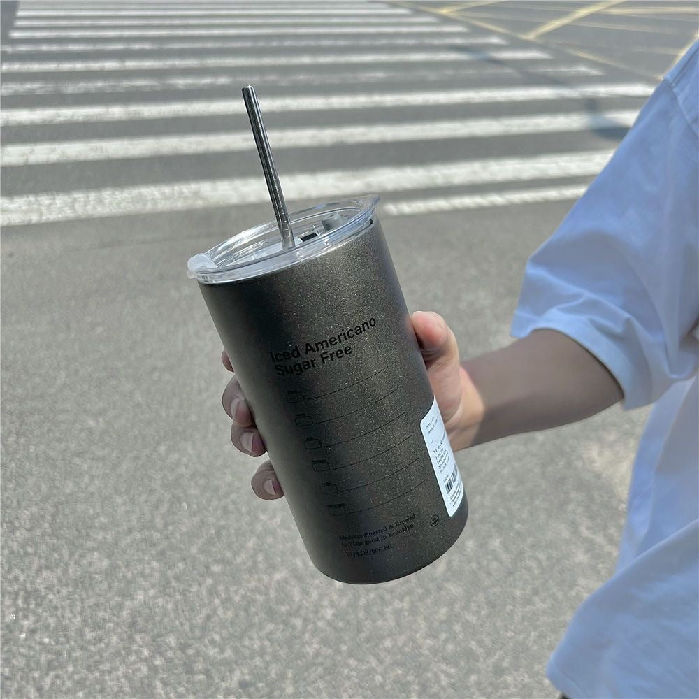 Women's insulated cup with secure lid and practical straw Stornfield