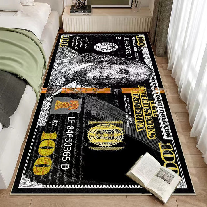 Dollar Bill-Themed Area Rug