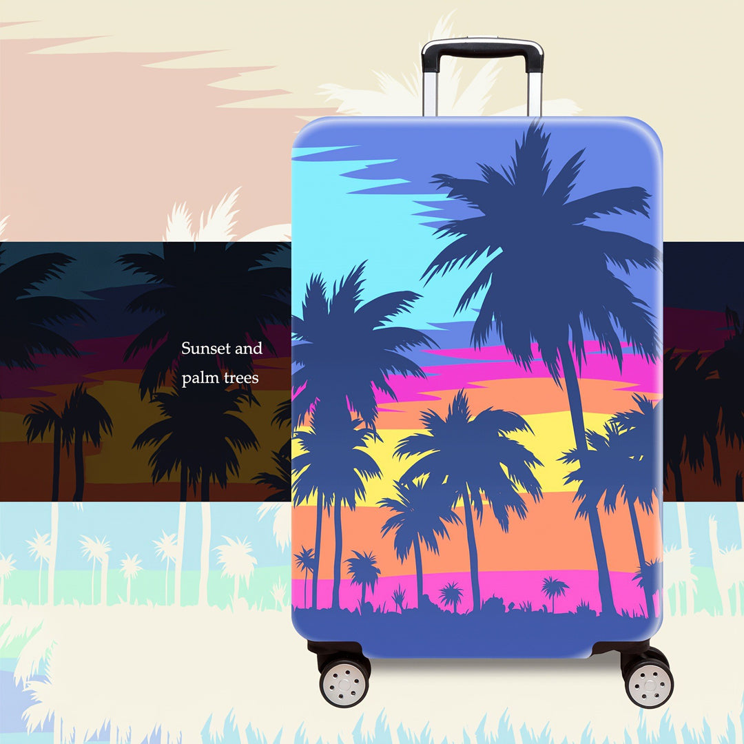 Women's Hard Shell Suitcase with Tropical Vacation Design Stornfield