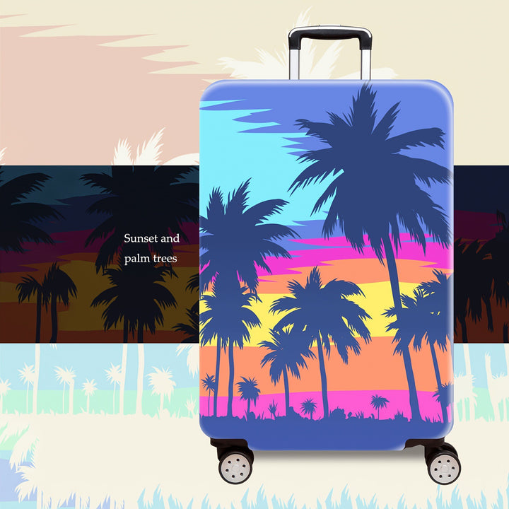 Women's Hard Shell Suitcase with Tropical Vacation Design Stornfield