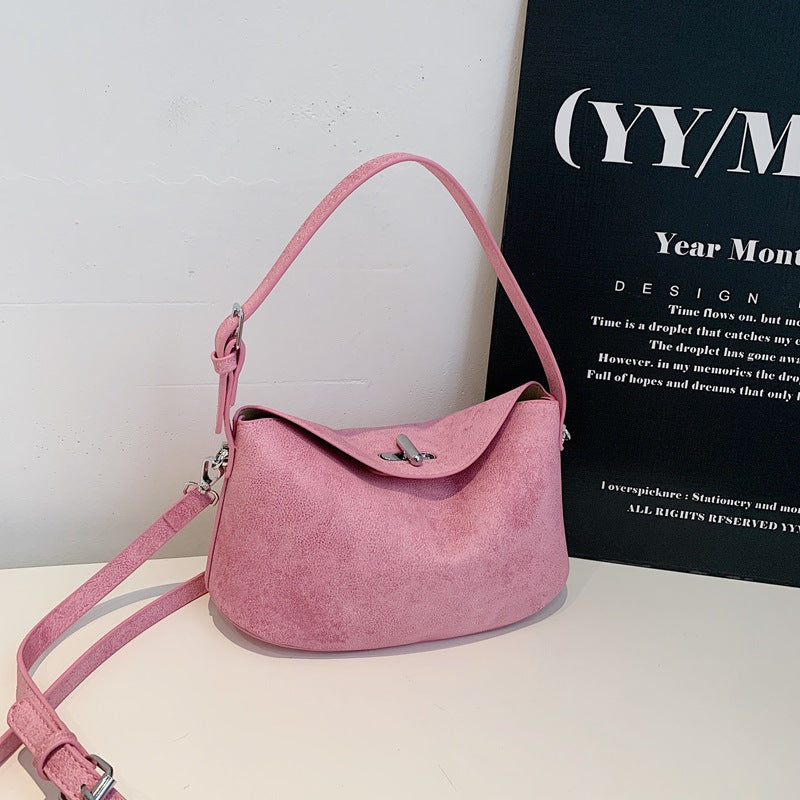 Elegant Soft-Suede Shoulder Bag Stornfield