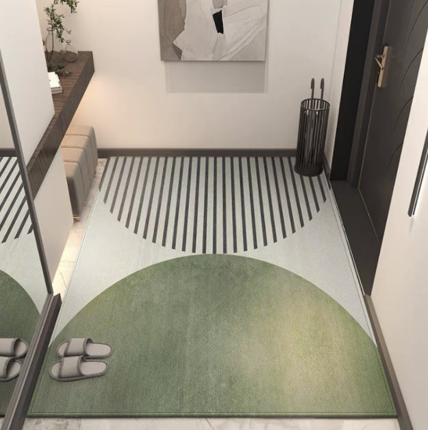 Geometric Patterned Non-Slip Entrance Mat