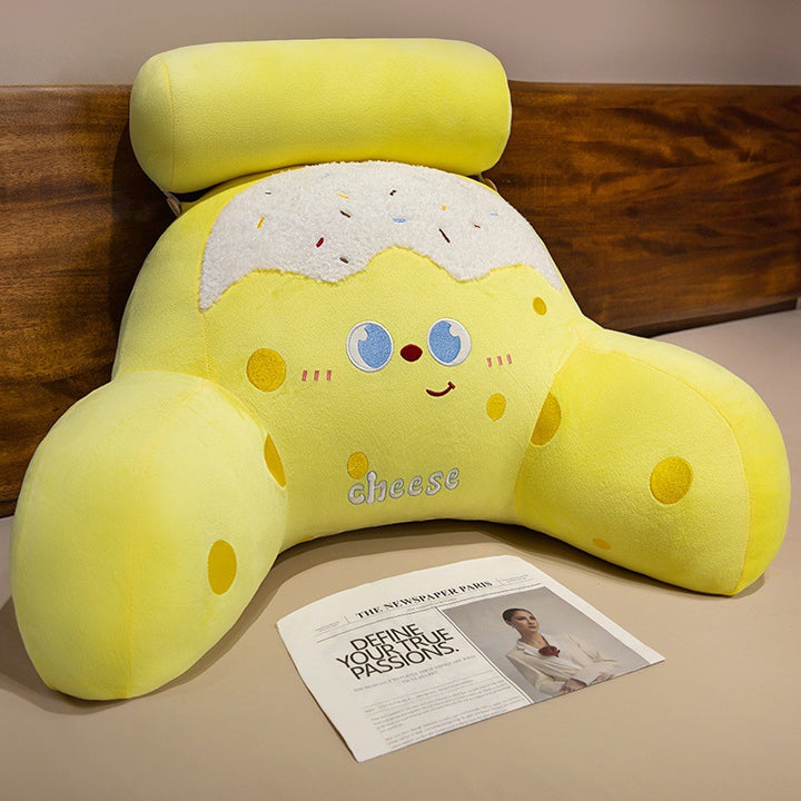 Plush pillow with cheese design Stornfield