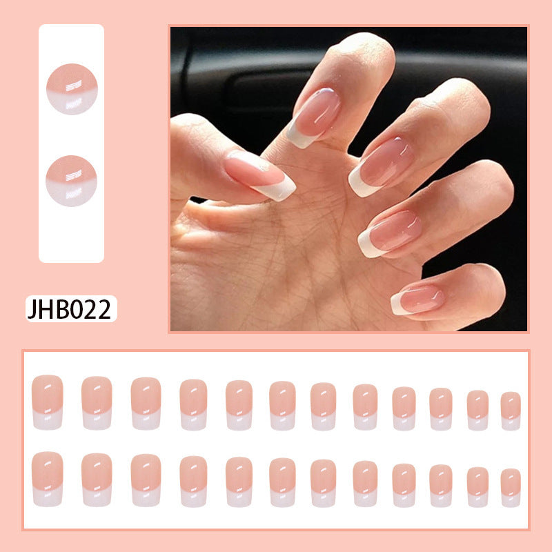 Elegant French Tip Press-On Nails