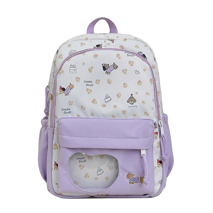 Backpack with Creative Music and Animal Motif Stornfield